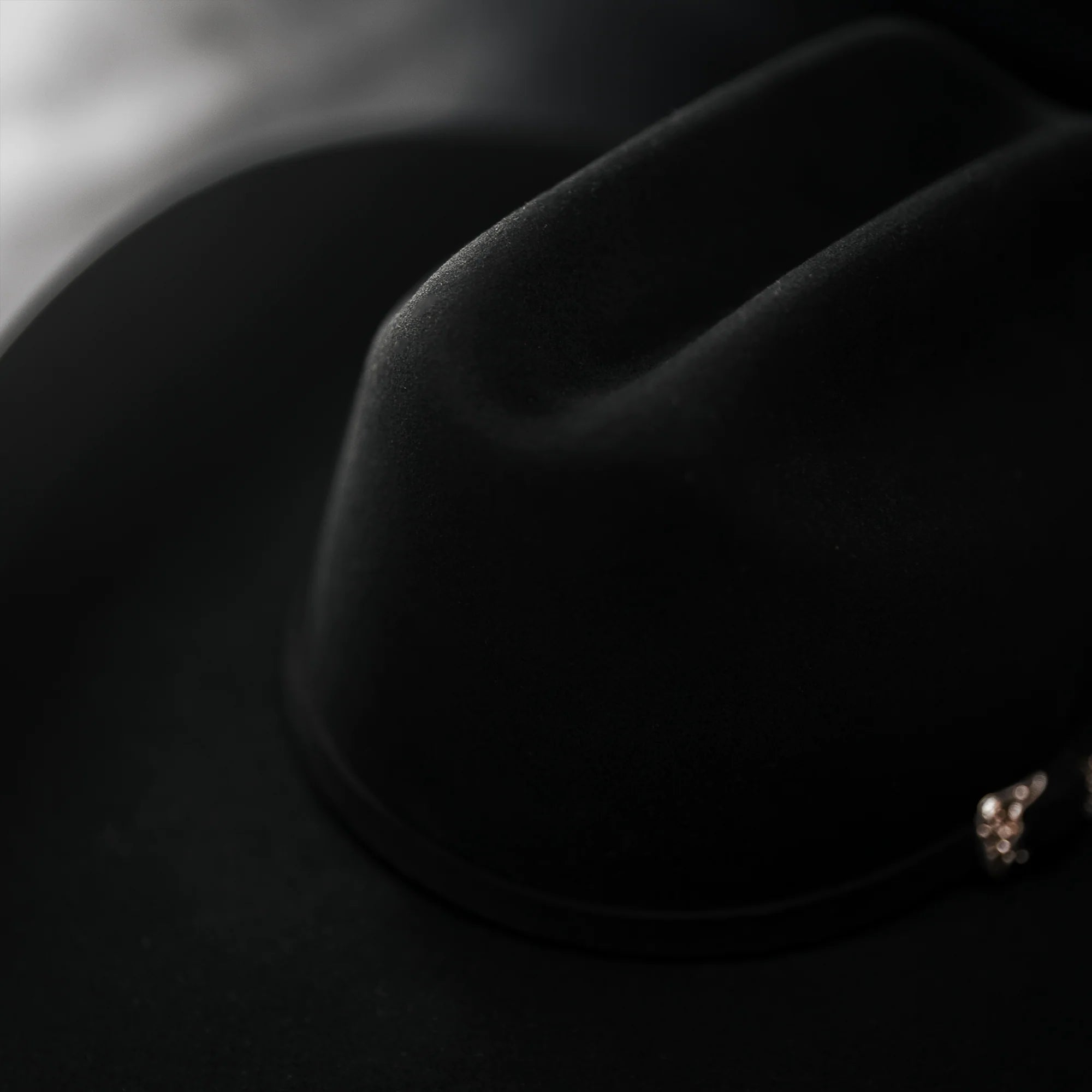 Men’s "El Jefe" 100X Luxury Handcrafted Western Cowboy Beaver Fur Felt Hat - Black
