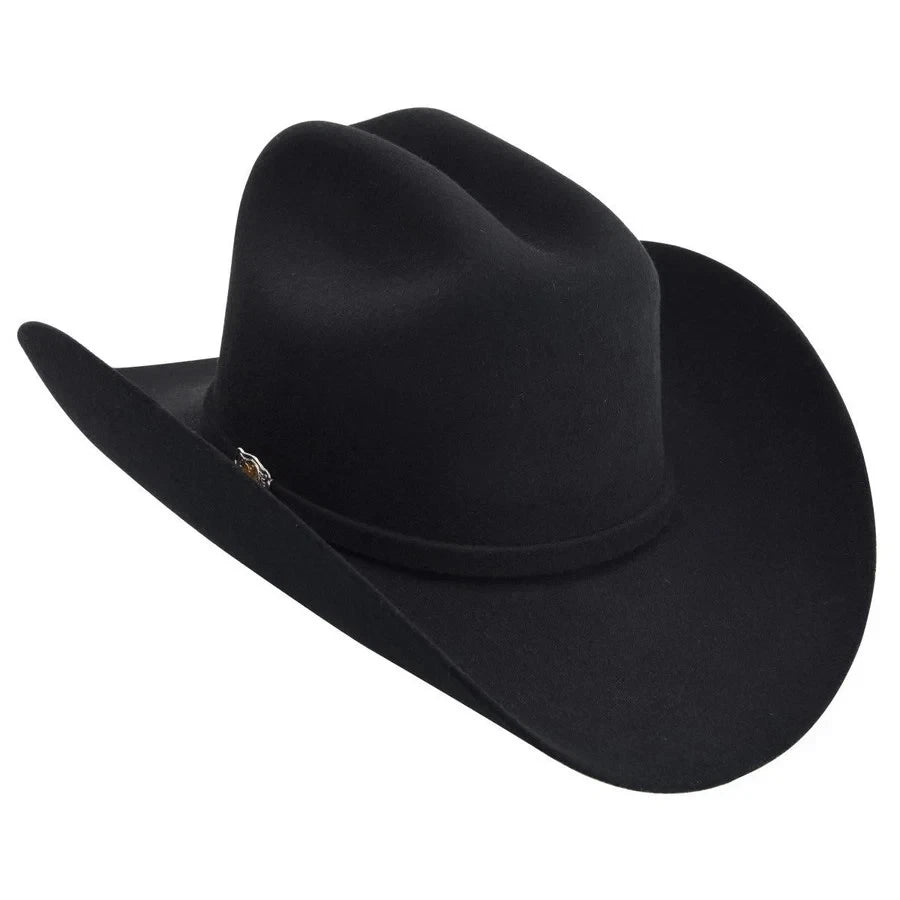 Texana White Diamonds 100X Sinaloa Style Western Cowboy Fur Felt Hat - Black