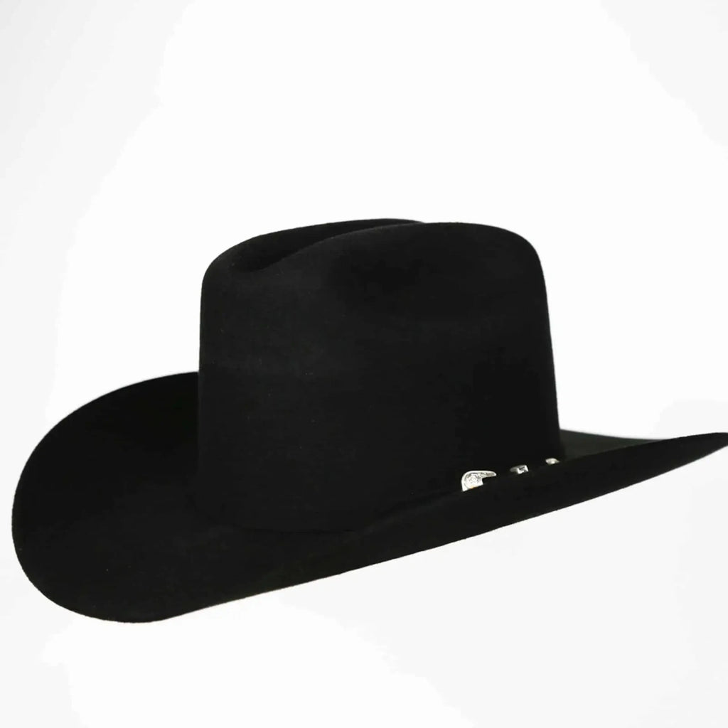 Texana White Diamonds 100X Sinaloa Style Western Cowboy Fur Felt Hat - Black