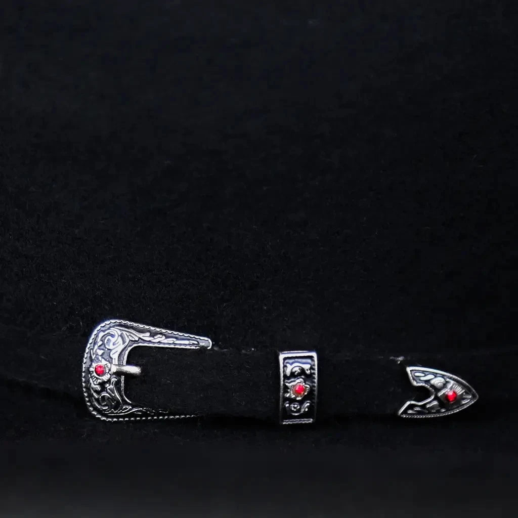 Texana White Diamonds 100X Sinaloa Style Western Cowboy Fur Felt Hat - Black