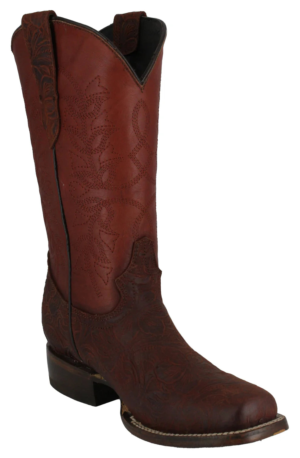 Women´s Silverton Andrea All Leather Square Toe Boots-Shedron