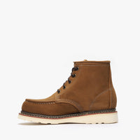Women's Bonanza Frontier Lite 5” Lace Up Moc Toe Work Boots - Crazy Brown