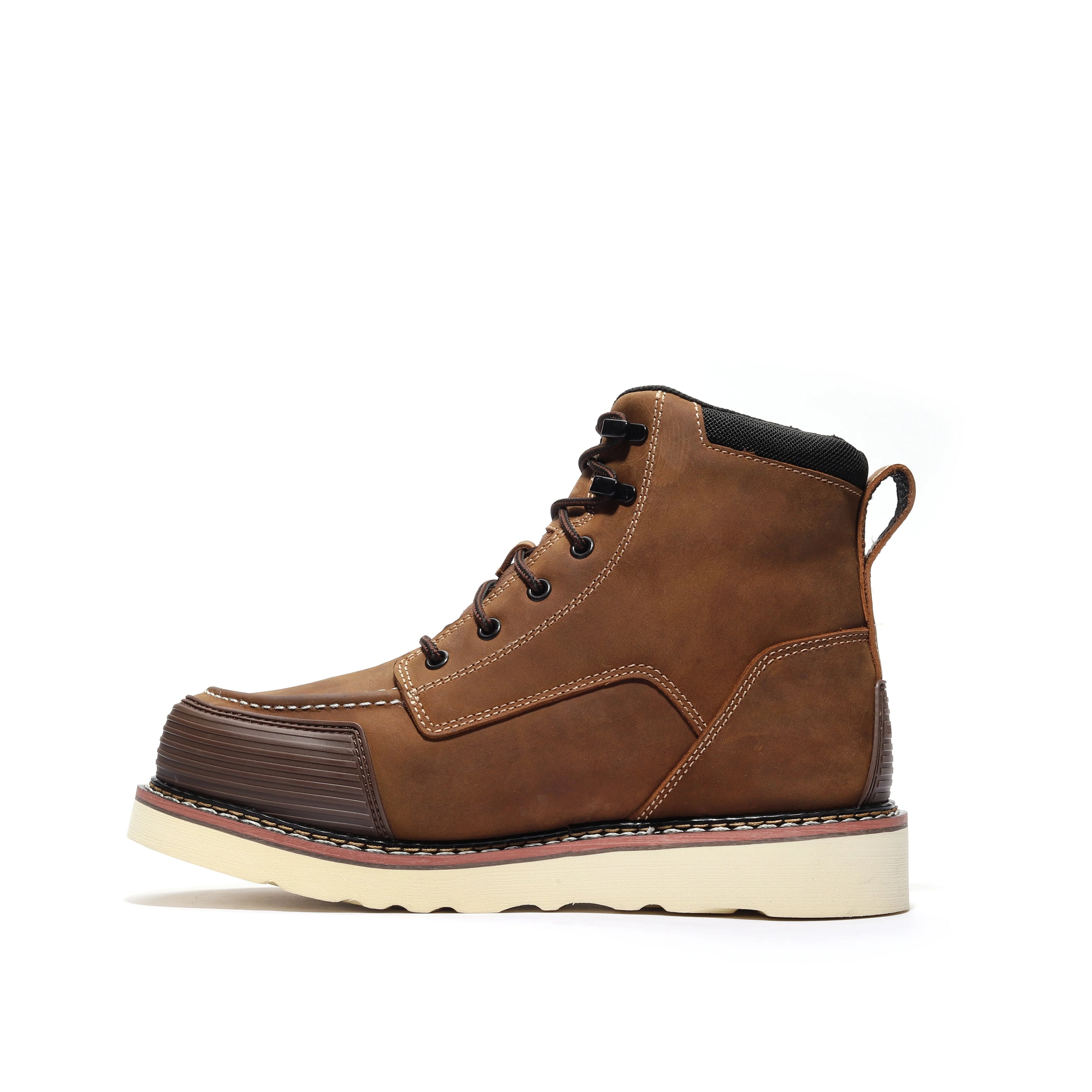 Bonanza FRONTIER PRO WEDGE 6" Moc Toe Waterproof Work Boots - Brown