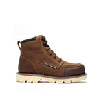 Bonanza Genuine Leather FRONTIER PRO 6" Moc Toe Waterproof Work Boots - Brown