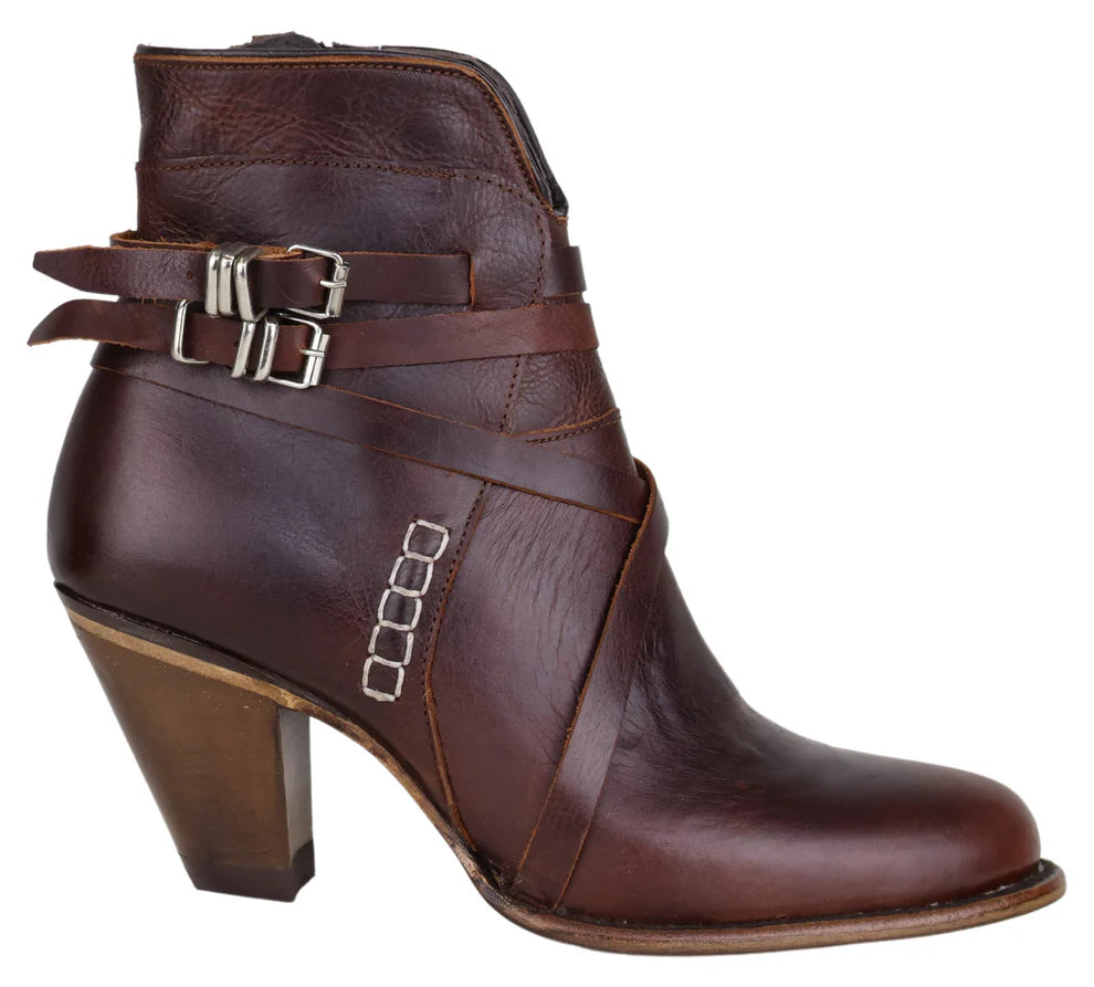 Women´s Silverton Baker All Leather Round Toe Short Boots-Shedron