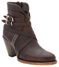 Women´s Silverton Baker All Leather Round Toe Short Boots-Honey