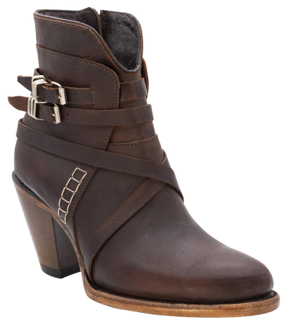 Women´s Silverton Baker All Leather Round Toe Short Boots-Honey