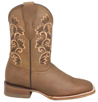 Women´s Silverton Amanda All Leather Wide Square Toe Boots-Tobacco