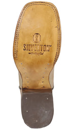 Women´s Silverton Chloe Fringe All Leather Wide Square Toe Boots-Beige