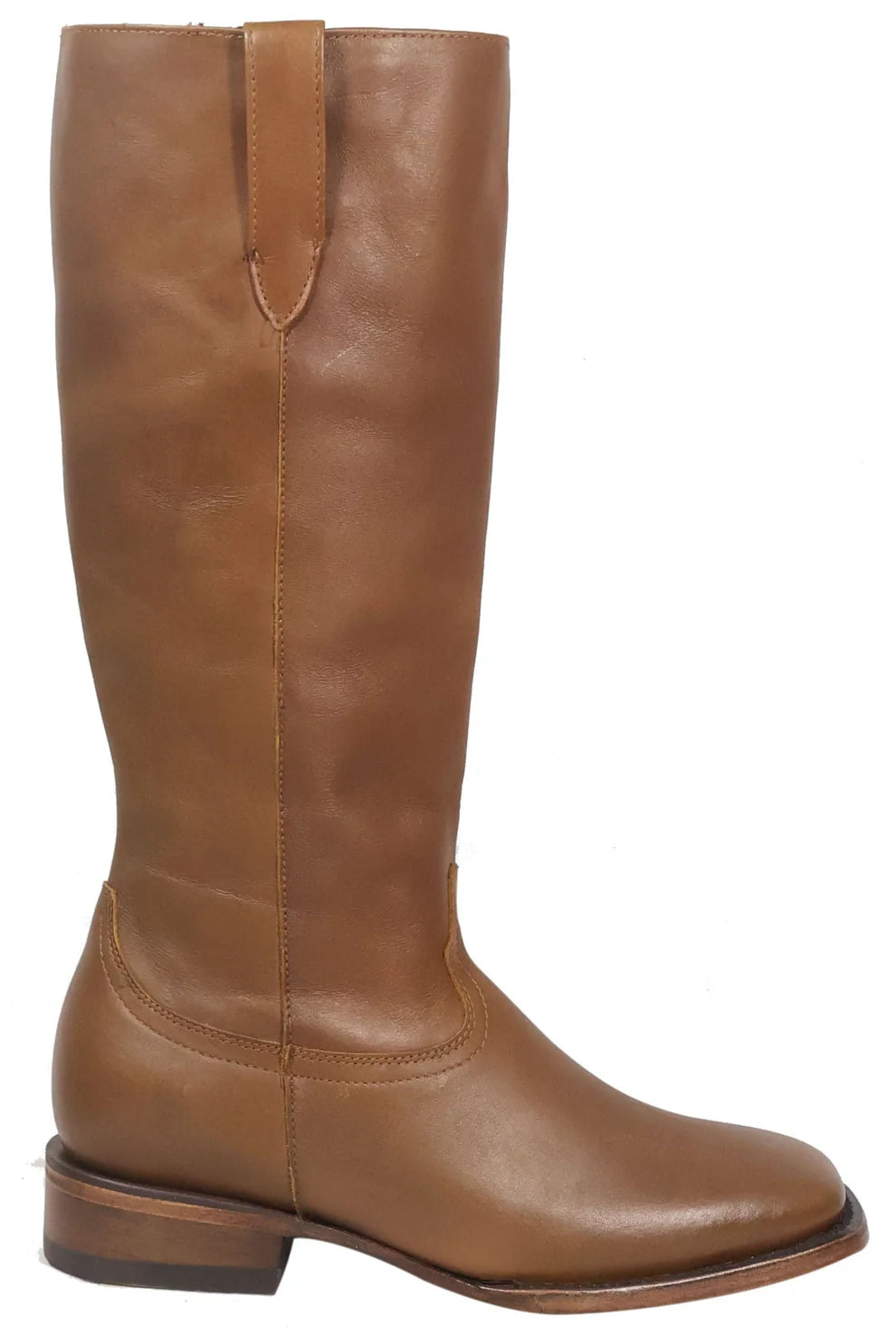 Women´s Silverton Eleanor All Leather Wide Square Toe Knee High Boots-Honey