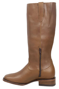 Women´s Silverton Eleanor All Leather Wide Square Toe Knee High Boots-Honey