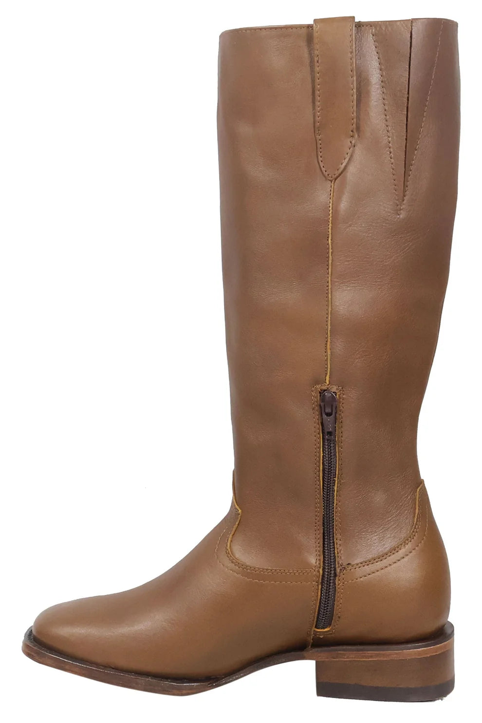 Women´s Silverton Eleanor All Leather Wide Square Toe Knee High Boots-Honey