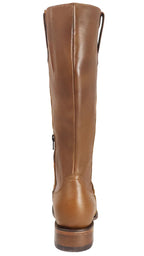 Women´s Silverton Eleanor All Leather Wide Square Toe Knee High Boots-Honey