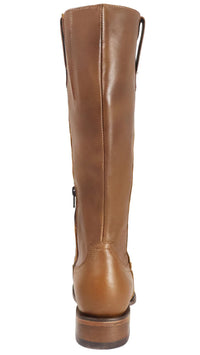Women´s Silverton Eleanor All Leather Wide Square Toe Knee High Boots-Honey