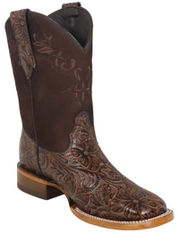 Women´s Silverton Miranda All Leather Wide Square Toe Boots-Brown
