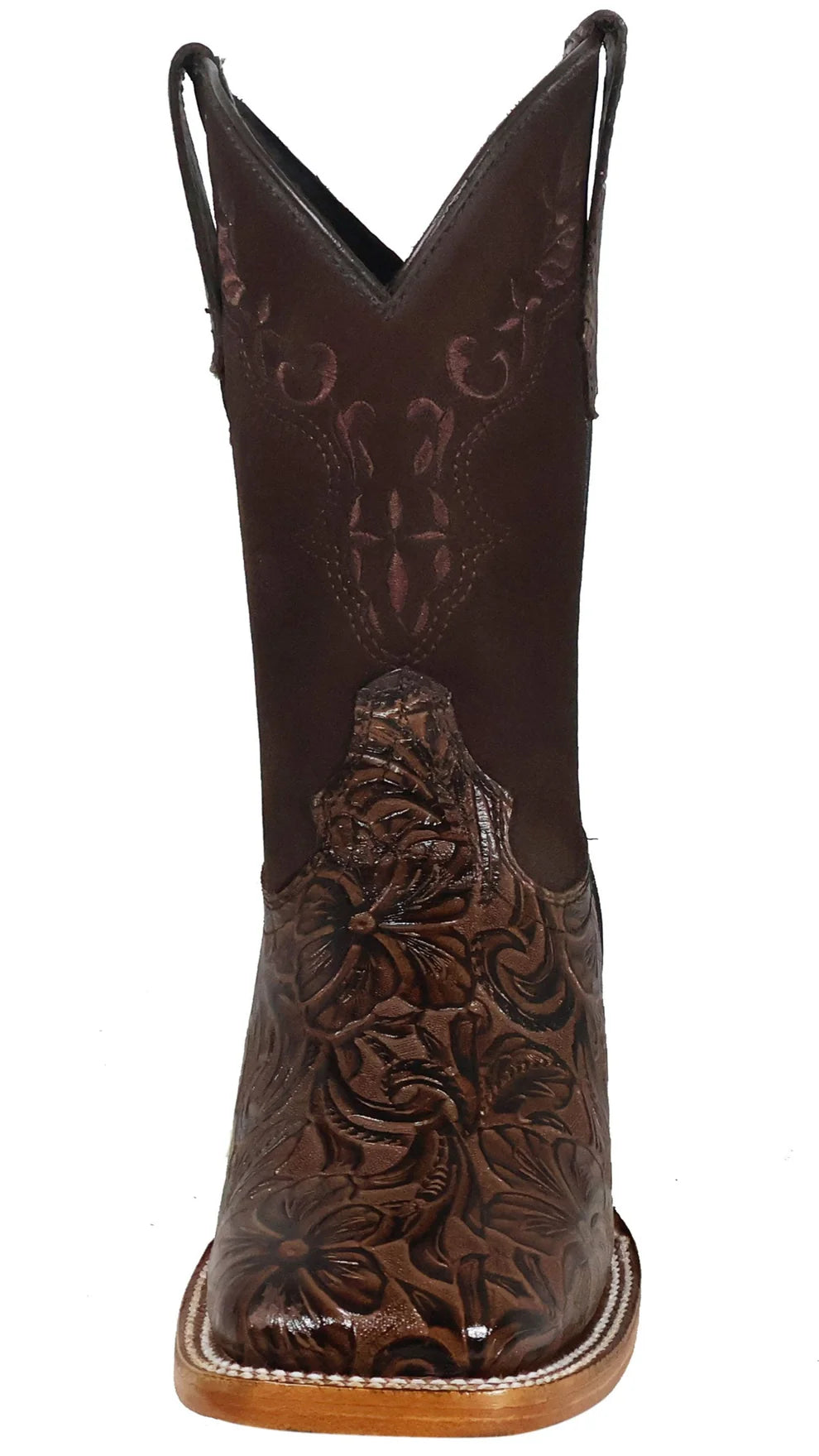 Women´s Silverton Miranda All Leather Wide Square Toe Boots-Brown