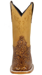 Women´s Silverton Miranda All Leather Wide Square Toe Boots-Honey