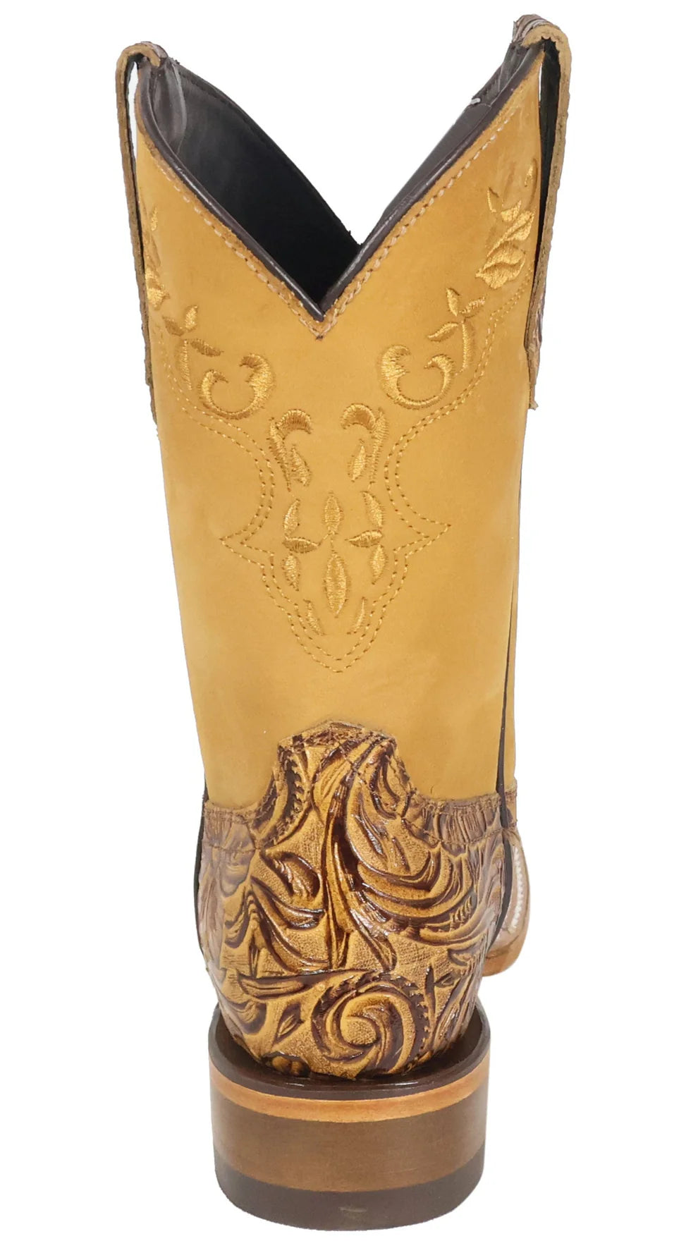 Women´s Silverton Miranda All Leather Wide Square Toe Boots-Honey