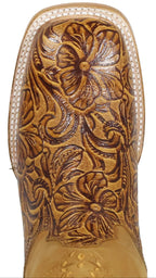 Women´s Silverton Miranda All Leather Wide Square Toe Boots-Honey
