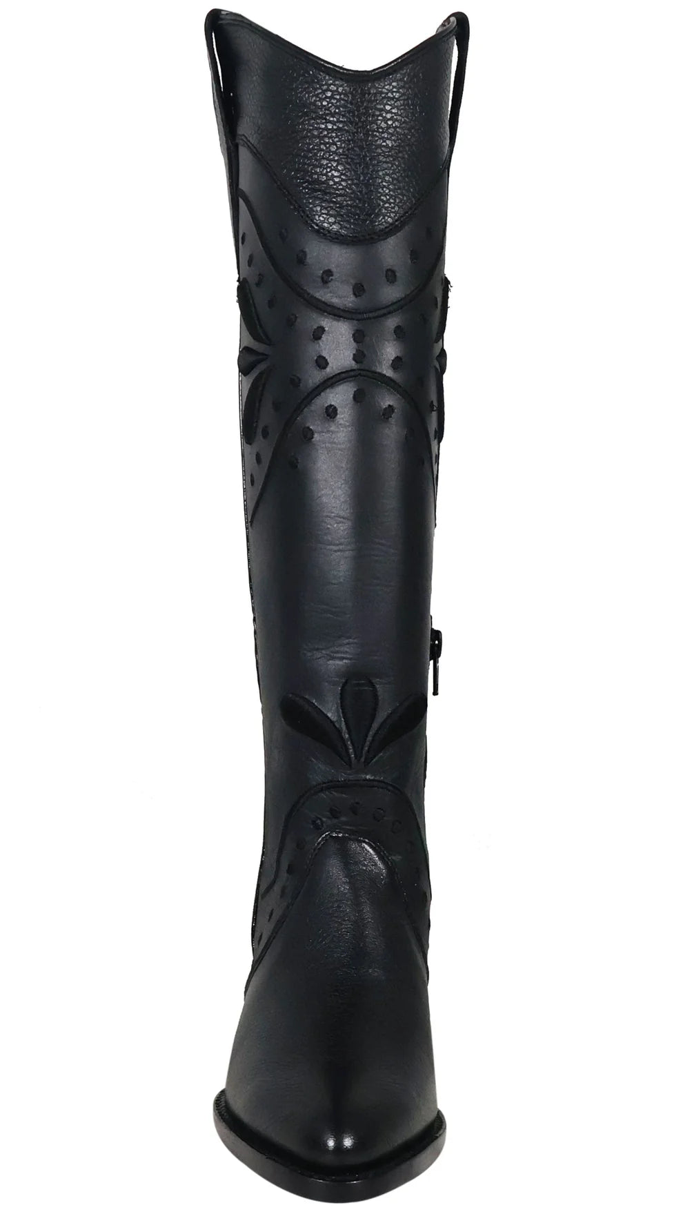 Women´s Silverton Nora All Leather Snip Toe Knee High Boots-Black