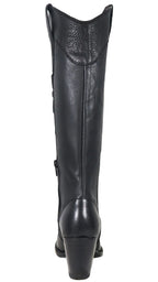 Women´s Silverton Nora All Leather Snip Toe Knee High Boots-Black