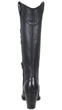 Women´s Silverton Nora All Leather Snip Toe Knee High Boots-Black