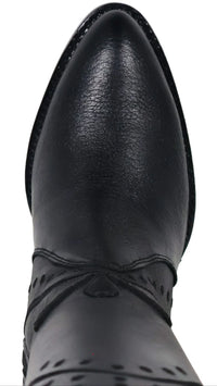 Women´s Silverton Nora All Leather Snip Toe Knee High Boots-Black