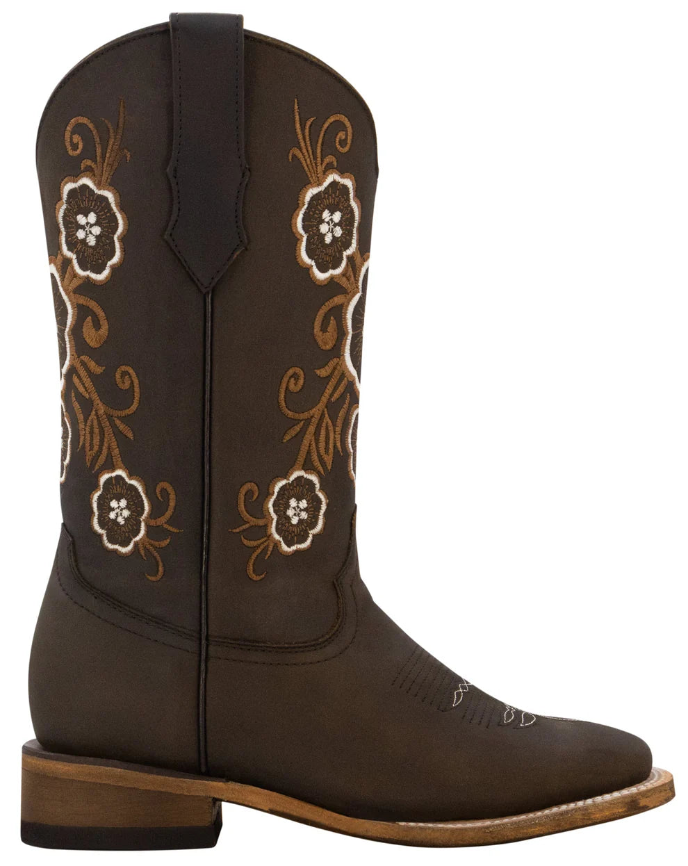 Women´s Silverton Linda All Leather Wide Square Toe Boots-Brown