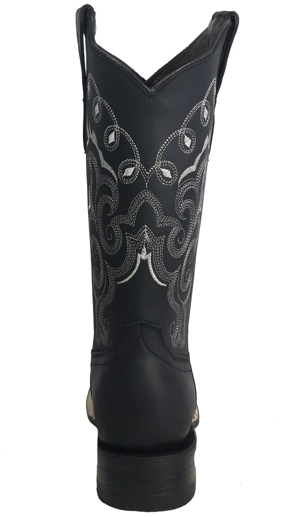 Women´s Silverton Sara All Leather Wide Square Toe Boots-Black