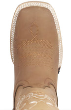 Women´s Silverton Sara All Leather Wide Square Toe Boots-Tobacco