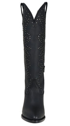 Women´s Silverton Taylor All Leather Snip Toe Knee High Boots-Black