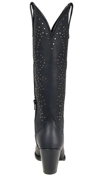 Women´s Silverton Taylor All Leather Snip Toe Knee High Boots-Black