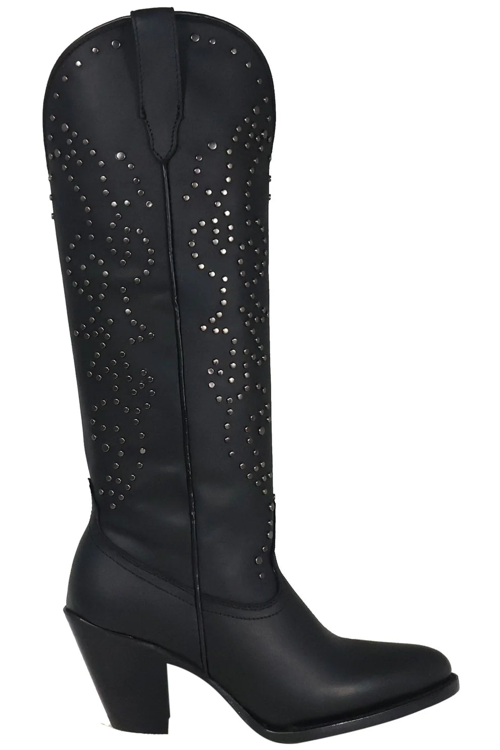 Women´s Silverton Taylor All Leather Snip Toe Knee High Boots-Black