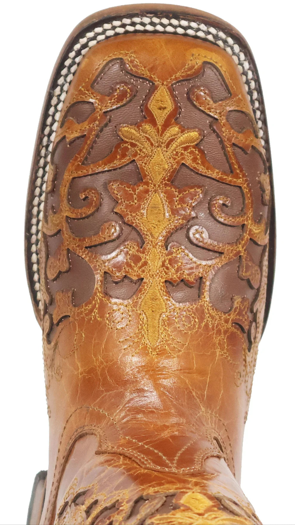 Women´s Silverton Grace All Leather Wide Square Toe Boots-Cognac
