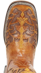 Women´s Silverton Grace All Leather Wide Square Toe Boots-Cognac