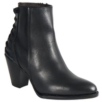 Women´s Silverton Walker All Leather Snip Toe Short Boots-Black