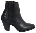 Women´s Silverton Walker All Leather Snip Toe Short Boots-Black