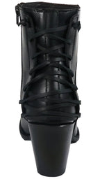 Women´s Silverton Walker All Leather Snip Toe Short Boots-Black