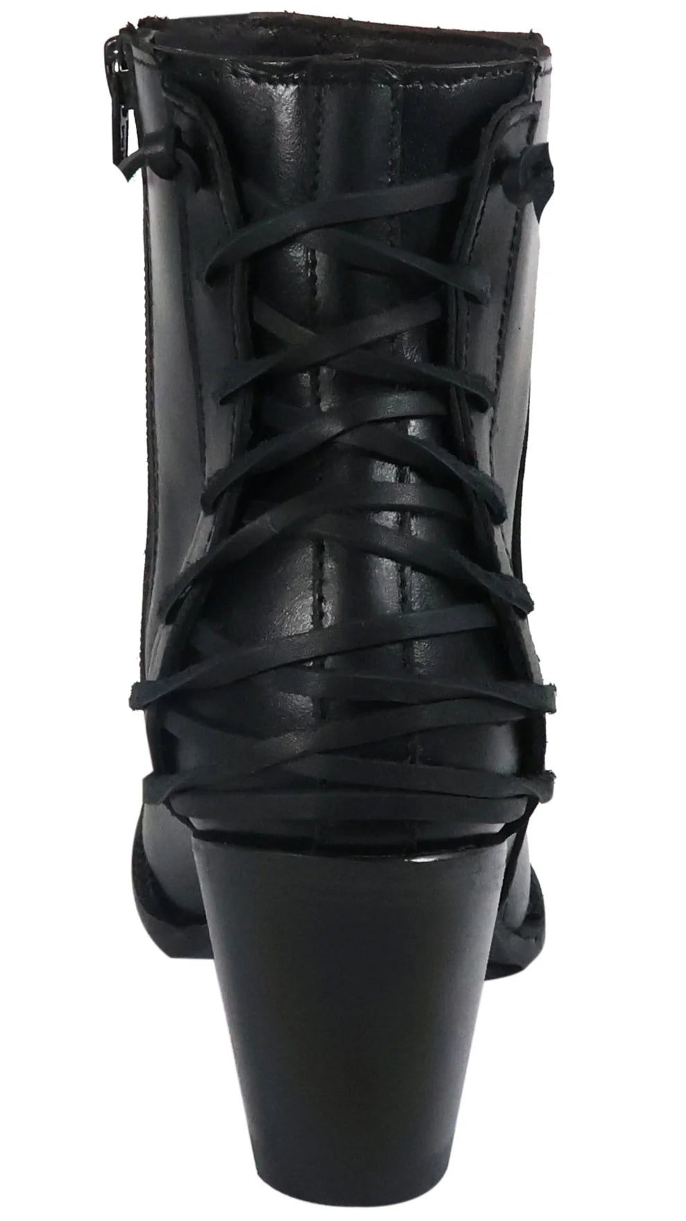 Women´s Silverton Walker All Leather Snip Toe Short Boots-Black