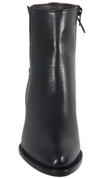 Women´s Silverton Walker All Leather Snip Toe Short Boots-Black