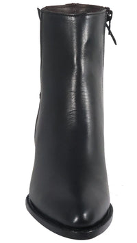 Women´s Silverton Walker All Leather Snip Toe Short Boots-Black