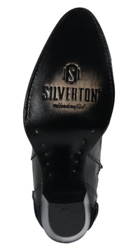 Women´s Silverton Walker All Leather Snip Toe Short Boots-Black