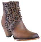 Women´s Silverton Reese All Leather Round Toe Short Boots-Brown