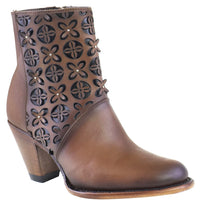 Women´s Silverton Reese All Leather Round Toe Short Boots-Brown