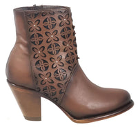 Women´s Silverton Reese All Leather Round Toe Short Boots-Brown