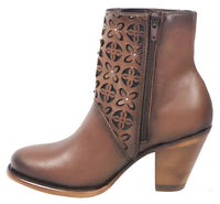 Women´s Silverton Reese All Leather Round Toe Short Boots-Brown