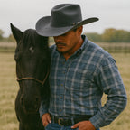 Men’s Rodeo Cartie JB 50X Texas Style Texana Cowboy Felt Hat - Granite