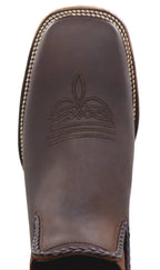 Women´s Silverton Ellie All Leather Wide Square Toe Short Boots-Brown