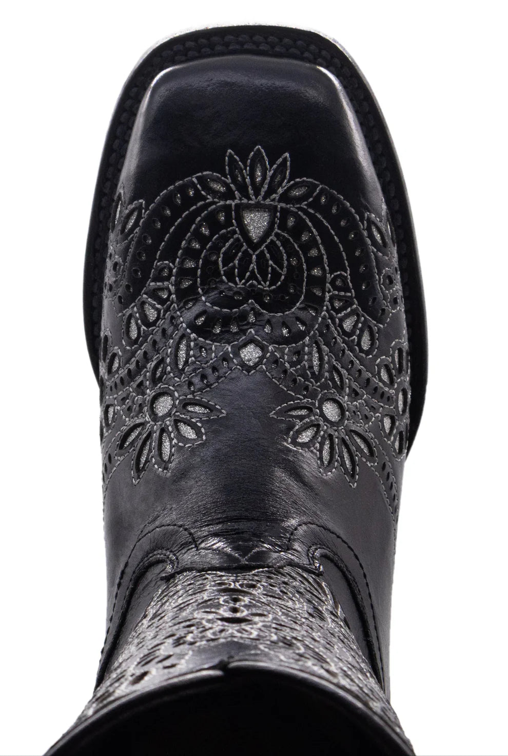 Women´s Silverton Celina All Leather Wide Square Toe Boots-Black