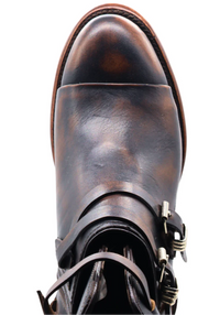 Women´s Silverton Cruce All Leather Round Toe Short Boots-Black/Brown